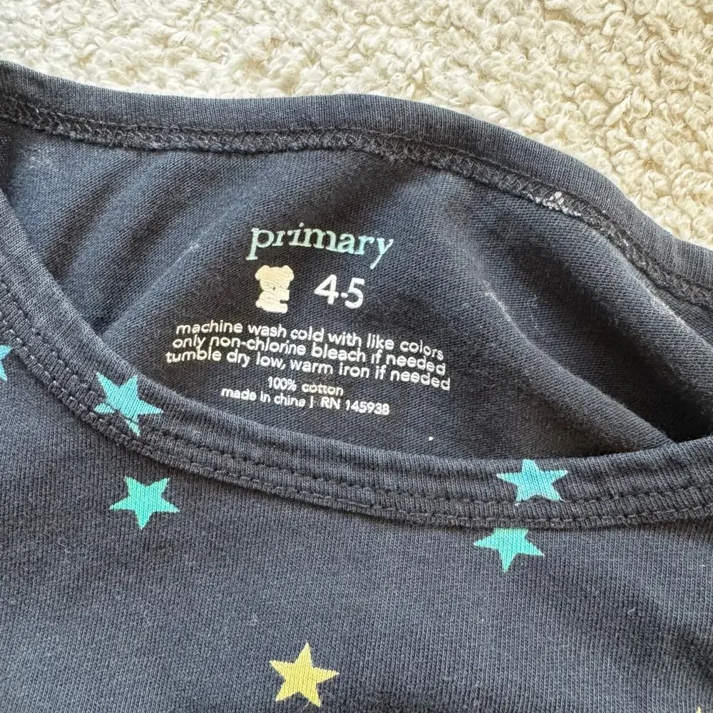 Primary Dress in Rainbow Confetti Stars